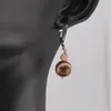 Cercei cu agatatoare Jasp zebra, sfere 10mm si 4mm, imagine 2