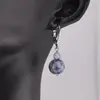 Cercei cu agatatoare Sodalit, sfere 10mm si 4mm, imagine 2
