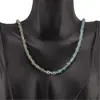 Colier Apatit si Peridot discuri 4mm si sfere 3mm, imagine 3