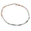 Colier Piatra lunii discuri fatetate 6mm si patratele 4mm, imagine 3
