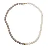 Colier Piatra lunii gri discuri 7mm si sfere 3mm, imagine 2