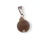 Pandantiv Agat maro dantelat mat, sfere 10mm si 4mm, imagine 2