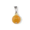 Pandantiv Calcit orange, sfere 10mm si 4mm, imagine 2