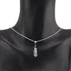 Set cercei cu agatatoare si pandantiv Ametist lavanda discuri fatetate, 5mm, imagine 3