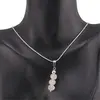 Set cercei cu agatatoare si pandantiv Cuart roz discuri fatetate, 7-8mm, imagine 3