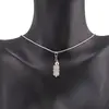 Set cercei cu agatatoare si pandantiv Piatra Lunii gri discuri fatetate, 6-7mm, imagine 3