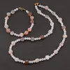 Set Colier si Bratara Piatra lunii sfere 4mm si banuti fatetati 7mm, imagine 2