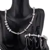 Set Colier si Bratara Piatra lunii sfere 4mm si discuri fatetate 8mm, imagine 3