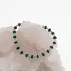 Bratara Crisopraz discuri 3mm si Turmalina neagra discuri fatetate 5mm, imagine 2