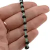 Bratara Crisopraz discuri 3mm si Turmalina neagra discuri fatetate 5mm, imagine 3