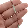 Bratara Granat Rhodolit sfere fatetate 2mm si Crisopraz discuri 4mm, imagine 3
