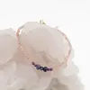 Bratara Piatra soarelui, Rubin sfere fatetate 3mm si Safir discuri fatetate 6mm, imagine 2