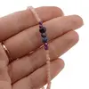 Bratara Piatra soarelui, Rubin sfere fatetate 3mm si Safir discuri fatetate 6mm, imagine 3