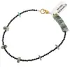 Bratara Spinel sfere fatetate 2mm si Smarald discuri 7mm
