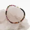 Bratara Turmalina multicolora discuri fatetate 4mm si Rubin sfere fatetate 4mm, imagine 2