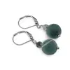 Cercei cu agatatoare Agat Indian mat, sfere 10mm si 4mm