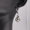 Cercei cu agatatoare Jasp dalmatian, sfere 10mm si 4mm, imagine 2