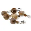 Pandantiv Agat Crazy Lace, sfere 10mm si 4mm, imagine 2