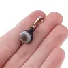 Pandantiv Agat negru dantelat mat, sfere 10mm si 4mm, imagine 5