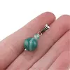 Pandantiv Agat verde dantelat, sfere 10mm si 4mm, imagine 5
