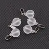 Pandantiv Cristal de stanca mat, sfere 10mm si 4mm