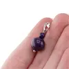 Pandantiv Ochi de tigru mov, sfere 10mm si 4mm, imagine 5