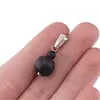 Pandantiv Onix negru mat, sfere 10mm si 4mm, imagine 4