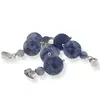 Pandantiv Sodalit mat, sfere 10mm si 4mm, imagine 2
