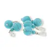 Pandantiv Turcoaz mat, sfere 10mm si 4mm, imagine 2