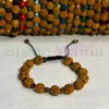 Bratara rudraksha 8mm si rubin fatetat 4mm