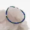 Bratara Kianit si Malachit sfere fatetate cu steluta din Hematit, 4-5mm, imagine 2