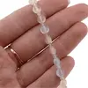 Bratara Mix Berile sfere fatetate si banuti fatetati, 4-6mm, imagine 3