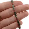 Bratara Smarald si Granat Rhodolit discuri fatetate, 2-4mm, imagine 3
