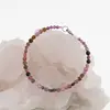 Bratara Turmalina multicolora banuti si sfere fatetate, 3-4mm, imagine 2