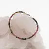 Bratara Turmalina multicolora discuri, 3mm, imagine 2
