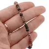 Bratara Turmalina multicolora discuri fatetate cu bumbi, 4mm, imagine 3