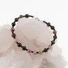 Bratara Turmalina multicolora sfere si discuri fatetate, 3-6mm, imagine 2
