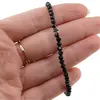Bratara Turmalina neagra sfere fatetate cu steluta din Hematit, 4mm, imagine 3