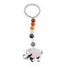 Breloc 7 chakre cu Elefant Cuart roz