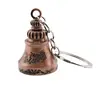 Breloc clopot cu detalii gravate, cupru - 10,5cm, imagine 2