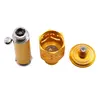 Bricheta portabila pentru aromaterapie model smiley face, auriu, imagine 3
