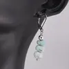 Cercei cu agatatoare Larimar discuri fatetate, 7-8mm, imagine 2