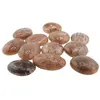 Cristal natural Piatra Lunii piersica oval rulata, 45-55mm, imagine 2