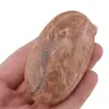 Cristal natural Piatra Lunii piersica oval rulata, 45-55mm, imagine 5