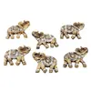Magnet elefant din rasina - auriu, 7x6cm, imagine 2