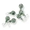 Pandantiv Agat de copac, sfere 10mm si 4mm