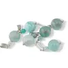 Pandantiv Amazonit Rusia, sfere 10mm si 4mm