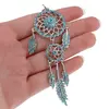 Breloc Dream Catcher cu zirconii, albastru - 15cm, imagine 2