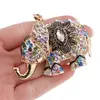 Breloc Elefant cu floare si zirconii, multicolor - 10cm, imagine 2