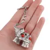 Breloc Feng Shui Amuleta cu elefant argintiu, 10cm, imagine 2